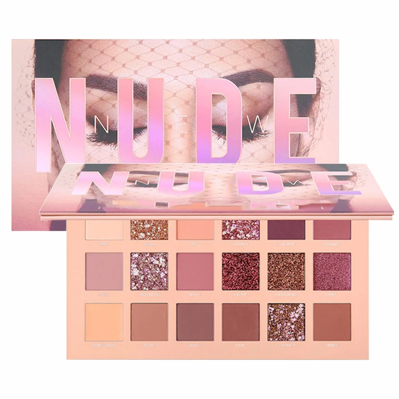 

nude eyeshadow pallete matte makeup pigment eye shadow cream make up palette peach empty magnetic pressed glitter pallet glite