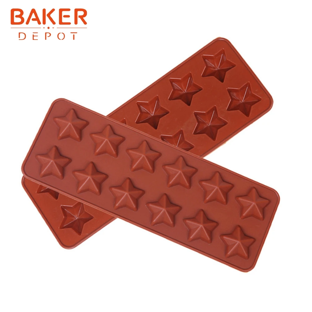 BAKER DEPOT силиконовые формы для шоколада звезда конфеты Форма Фондант мороженое Мыло желе форма для печенья Украшающий торт тесто для выпечки