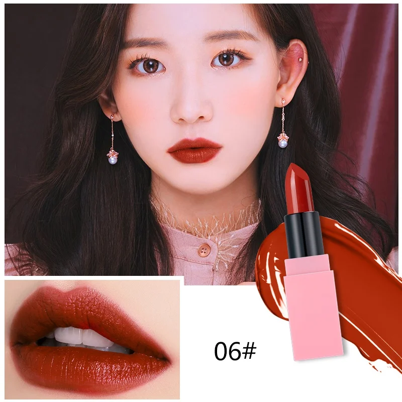 1PC Lipstick Matte Waterproof Velvet Lip Stick 18 Colors Sexy Pigments Makeup Matte Lipsticks Beauty Lips 1PC Lipstick Matte Waterproof Velvet Lip Stick 18 Colors Sexy Pigments Makeup Matte Lipsticks Beauty Lips