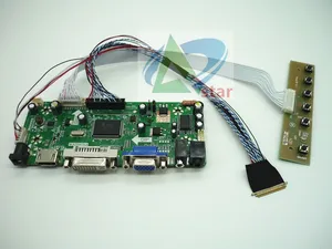 HDMI+DVI+VGA+AUDIO LCD Controller Board Kit For 17.3" N173O6-L02 B173RW01 1600*900 40needle Laptop LCD Controller Board DIY Kits