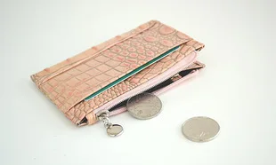 Эмма Яо Для женщин кожа кожаный кошелек для монет на молнии бумажник крокодиловой кожи мешок леди мини карты сумка чехол для ключей