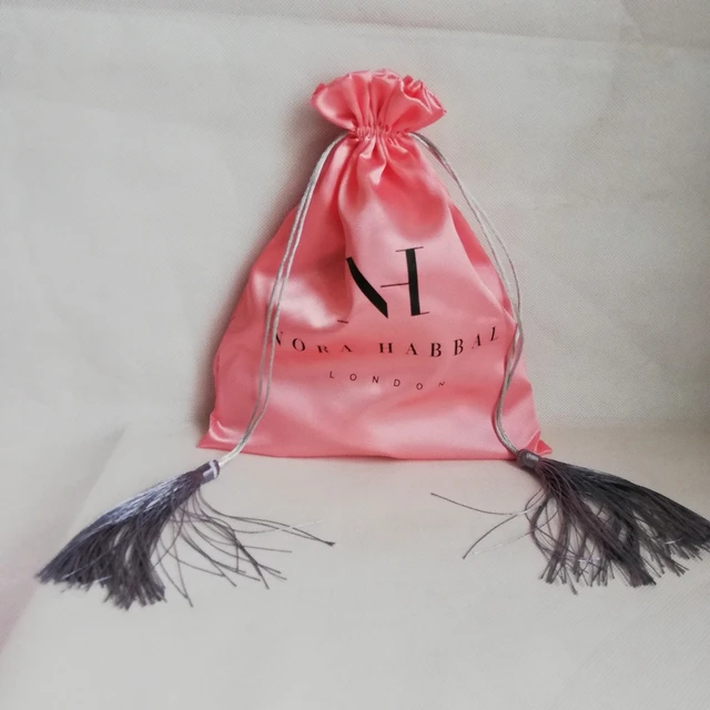 Custom Satin Drawstring Bags  Silk Bags Packaging Wigs - Jewelry Packaging  & Display - Aliexpress