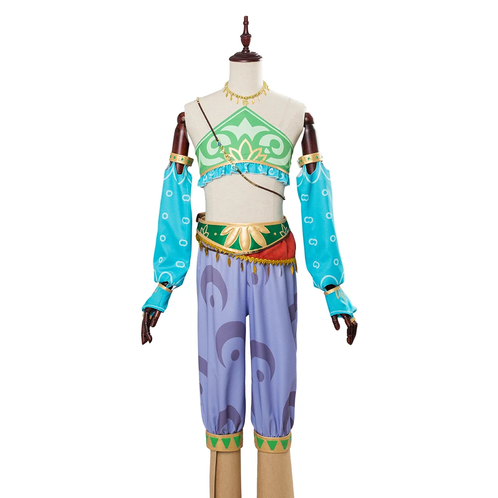 Legend of Zelda Breath of the Wild Link Cosplay Costume | Gerudo Full Sets Outfit for Halloween Carnival image 2
