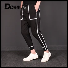 Летний Стиль, узкие брюки от harlan nine minutes, стильные брюки из пеньки, белые полосатые штаны для отдыха, M-6XL