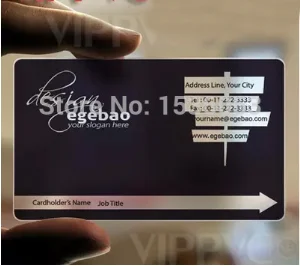 Высококачественная прозрачная пвх визитная карточка, с рисунком на одной стороне карточка из ПВХ с именем, 0,38 мм ПВХ Прозрачный матовый карточка Горячая 500 шт