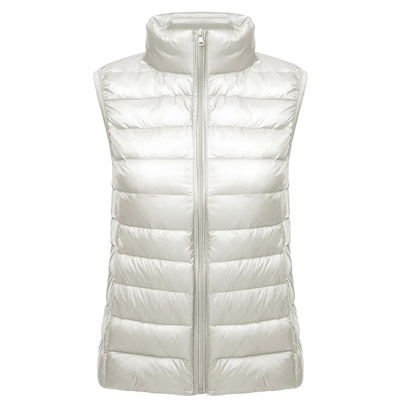 Kostlich New Arrival Autumn Vest Coat Women Ultra Light Sleeveless Jacket Waistcoat Warm Winter Vest Outwear Plus Size Clothing (4)