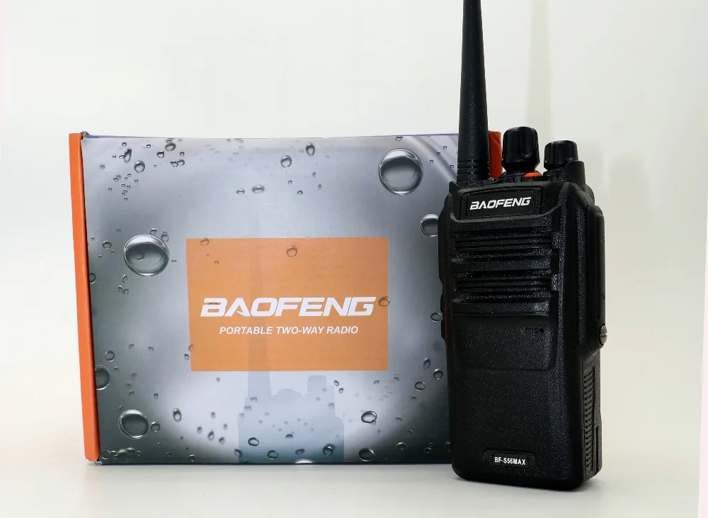 2 шт. Baofeng BF-S56 Max портативная рация UHF 400-480 мГц 10 Вт IP67 Водонепроницаемый CB Радио 16CH VOX BFS56MAX трансивер для строительных