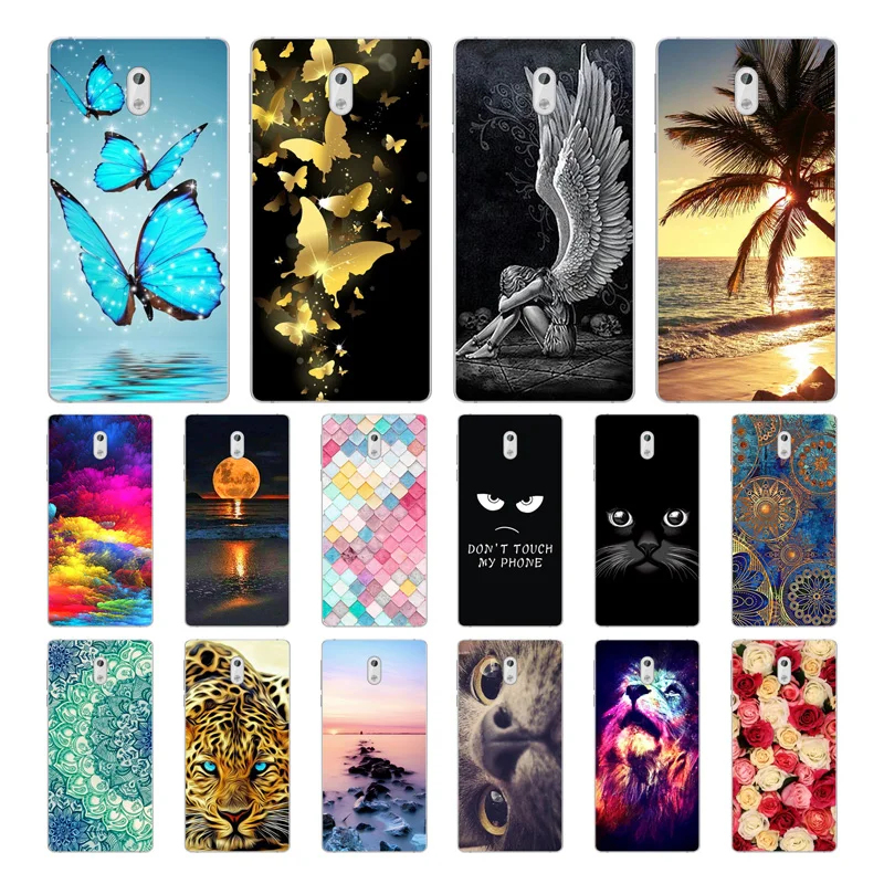 

Geruide For Nokia 3 Case Cover, Fashionable Soft TPU Silicone Back Cover Cases For Nokia 3 para Nokia3 5.0 inch Cell Phone Cases