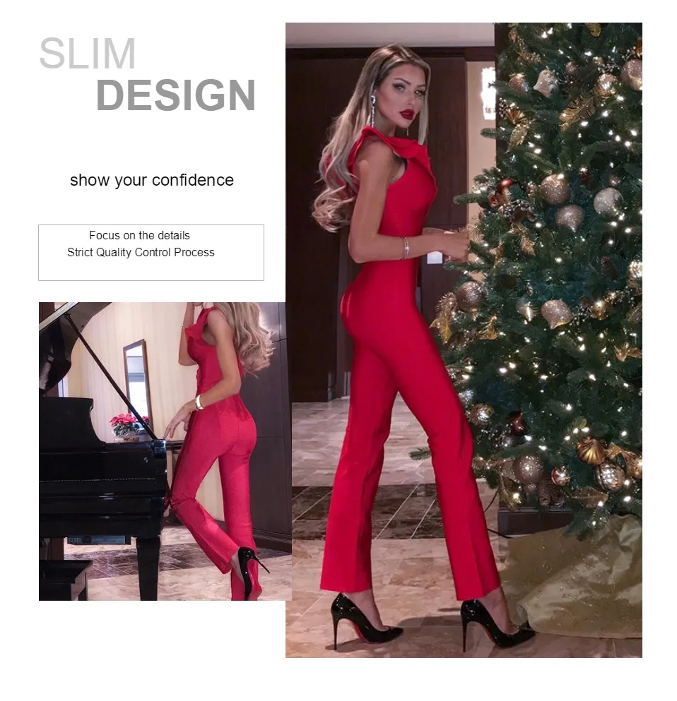 INVOGUE. IMVOGUE Новое поступление Мода оборками Sexy V образным вырезом спинки без рукавов сплошной цвет Bodycon комбинезон