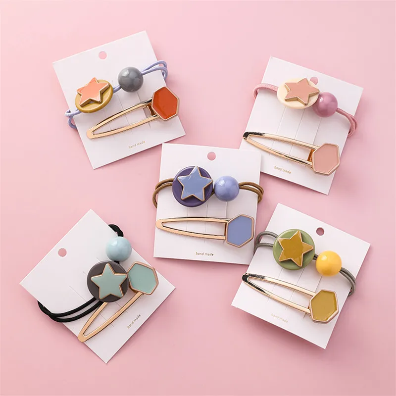 

2pcs/lot Women Ladies Popular Star Hairpin Metal Hair Clips Delicate Hair Decorations jewelry Hair Accessories Headwear