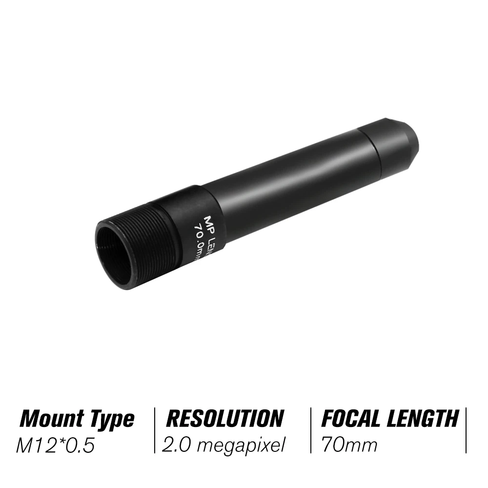 

HD 2.0 Megapixel 70mm Pinhole CCTV Lens M12 Mount MTV Board Lens Image Format 1", F1.6, Fixed Iris Long Viewing Distance