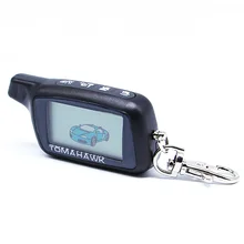 Frete grátis X5 LCD Controle Remoto Fob Chave de Cadeia Para 2-way sistema de alarme de carro Tomahawk X5 LCD Arranque remoto Tomahawk X5