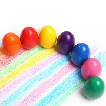 

Non-Toxic Egg Shape Crayon Set 9 Colors Creative Graffiti Kawaii Pens Painting Drawing Art Supply For Kids Stationery Crayon