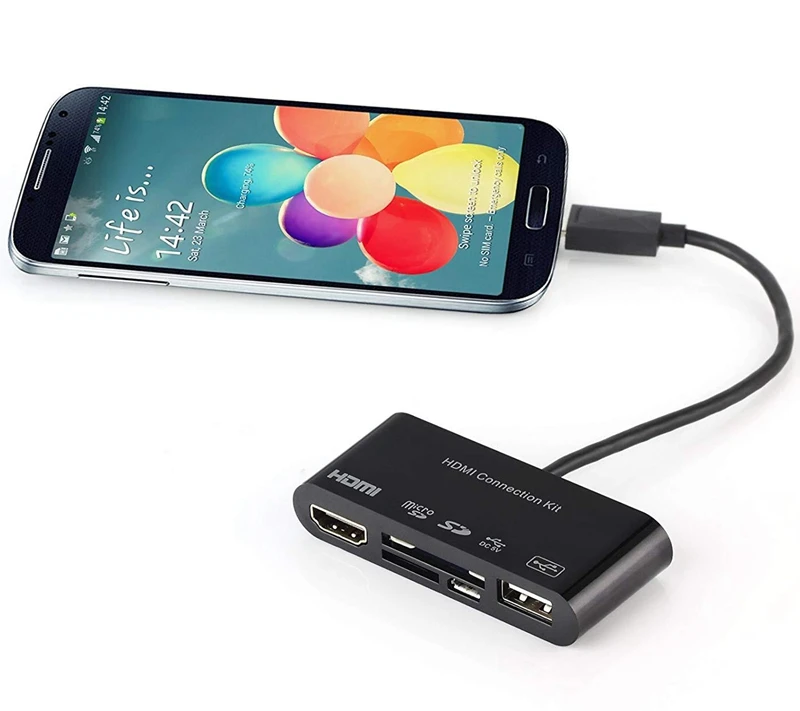 11Pin Micro USB к HDMI ТВ HD ТВ видео кабель адаптер карт-ридер для samsung Galaxy Tab 3 8,0 Note 10,1 P600 S3 S4 S5 Note 2/3