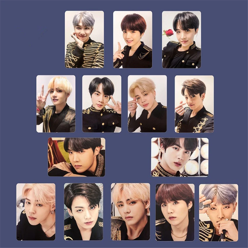 

KPOP Bangtan Japan Field Album Smallcards Laser Pattern Collection Cards V Suga Jimin Jk Photo Card Poster HDPhotocard