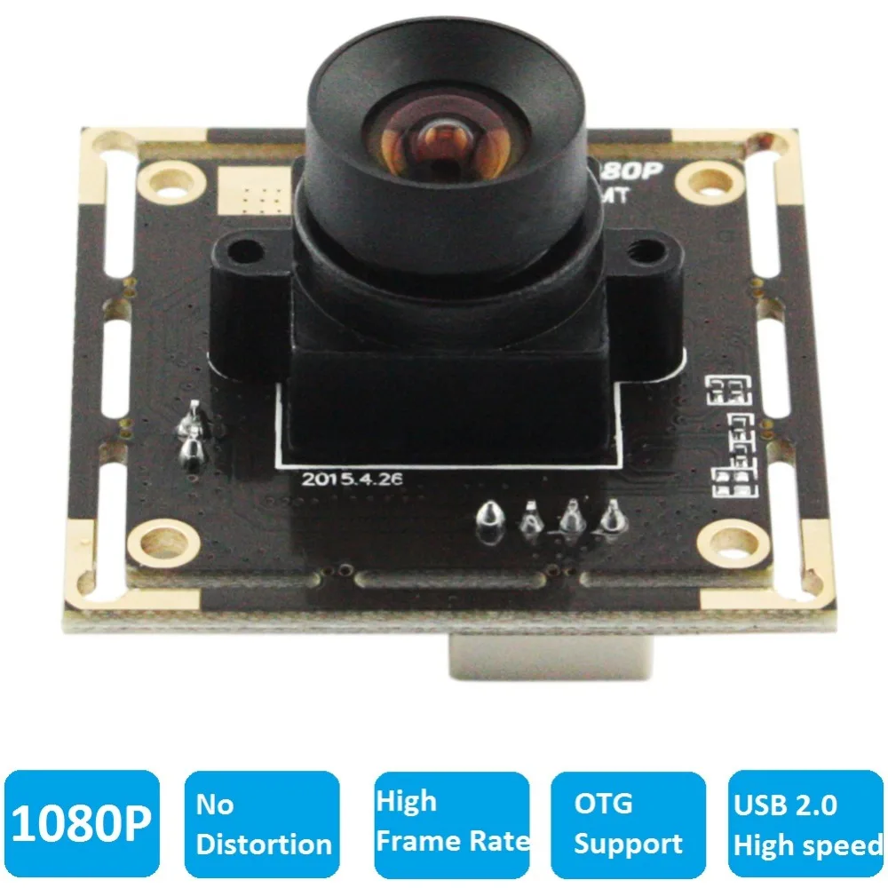 

100 Degree No distortion Lens High speed 30fps /60fps/120fps Webcam HD 1080P Android Linux Windows Mini UVC USB Camera Module