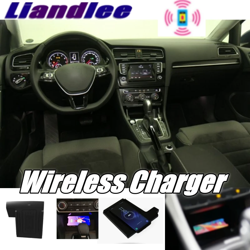 

Liandlee Wireless Car Phone Charger Armrest Storage Compartment Fast qi Charging For Volkswagen VW Golf 7 GTi 5G 2012~2019