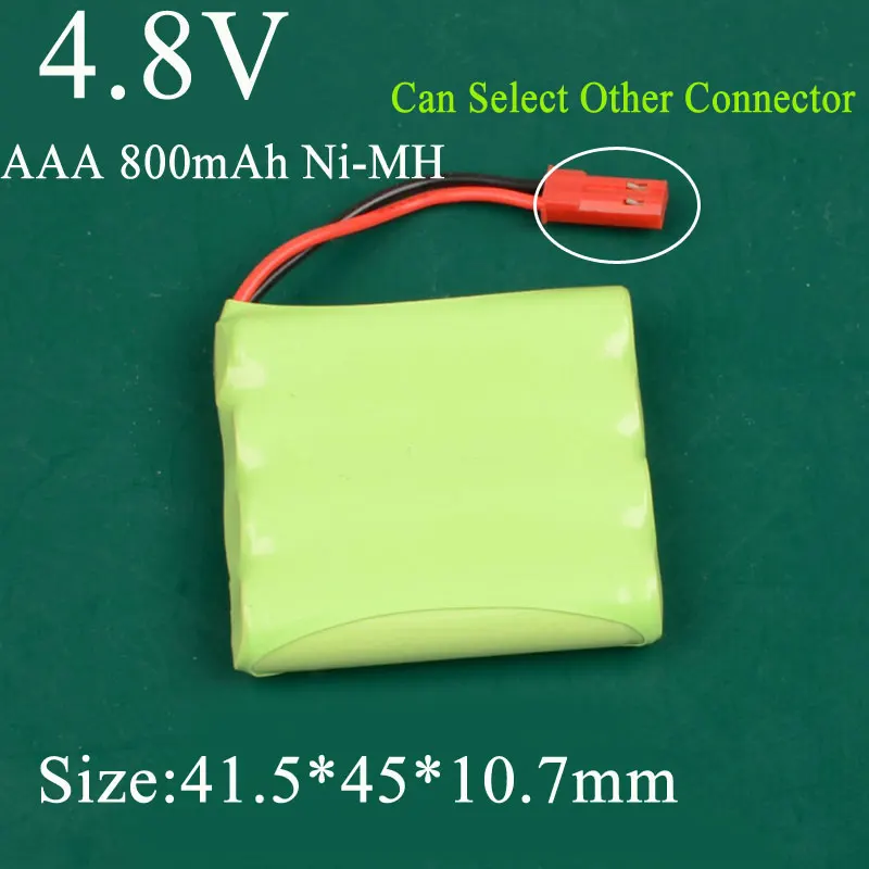 2pcs 4.8v 800mah AAA Ni MH battery pack rechargeable for