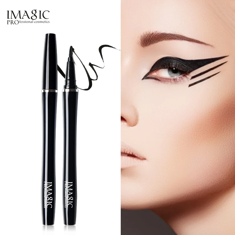 

IMAGIC Professional Black gold Eyeliner Waterproof Liquid Type Makeup Eye Liner Nature Long Lasting For Women Beauty Cosmetics