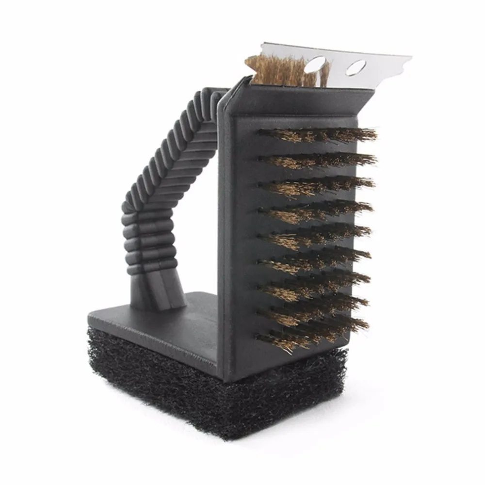 Outdoor Barbecue Cleaning Brush Camping Picnic BBQ Copper Wire Grill