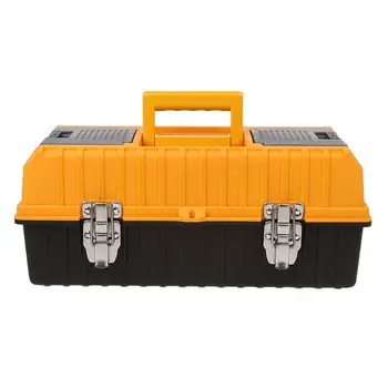 

17" Large Plastic Tool Box 3 Layer Storage Hardware Toolbox Home Multifunction Car Repair Container Case