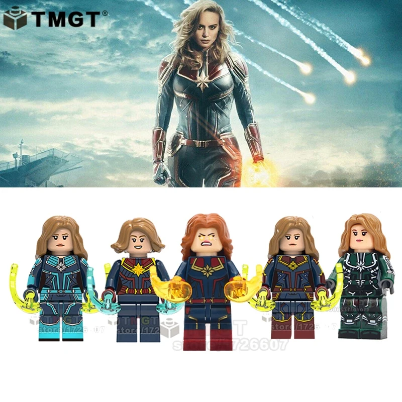 

Building Blocks Single Sale Super Heroes Character Assemblage Captain Marvel Bricks Juguetes Children Toys Gift Legoings figures