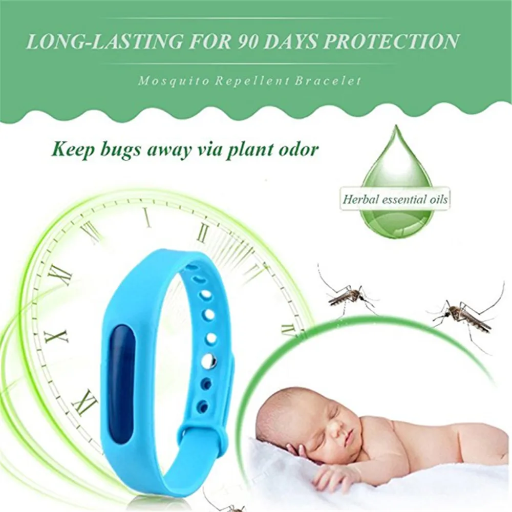 

Mosquito Repellent Bracelet For Kids Adults Natural Anti Waterproof Mosquito Band