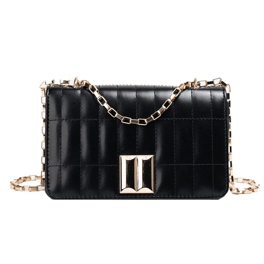 

2019 New Luxury Shoulder Bags Women Bag Designer PU Leather Hasp Solid Color Handbag Messenger Versatile Crossbody Bags 10May 17