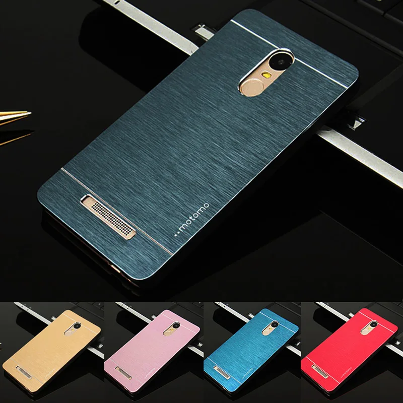 For Xiaomi Redmi Note 3 Pro Case Motomo Aluminum Metal Brush Plastic Hard Case For Xiaomi Redmi 3S Note 3 Note 4 Pro Phone Cases