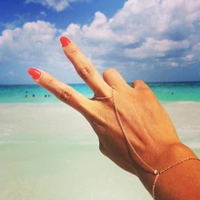 Европа и простой сексуальный браслет с кристаллом ручной работы золотой палец богемный ручной выбор привлекательных женщин