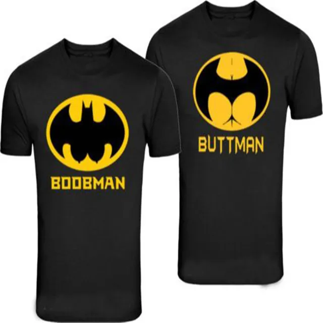 Buttman Boobman Smieszne Slodkie Koszulki Mezczyzna T Koszula Para Kochankow Hipster 2018 Nowy Marka Hip Hop Buttman Boobman Smieszne Slodkie Koszulki Mezczyzna T Koszula Para Kochankow Hipster 2018 Nowy Marka Hip Hop