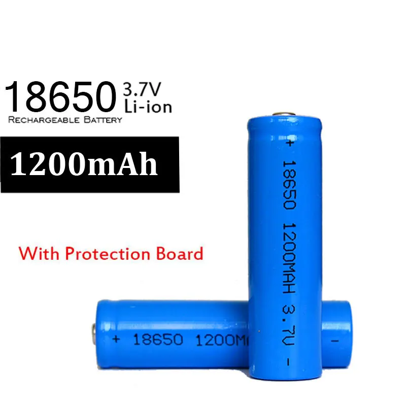 KingWei Новинка года 4 шт./лот защитой PCB 18650 3,7 v Аккумуляторная 1200mah батареи 18650 литий-ионный аккумулятор для Батарея