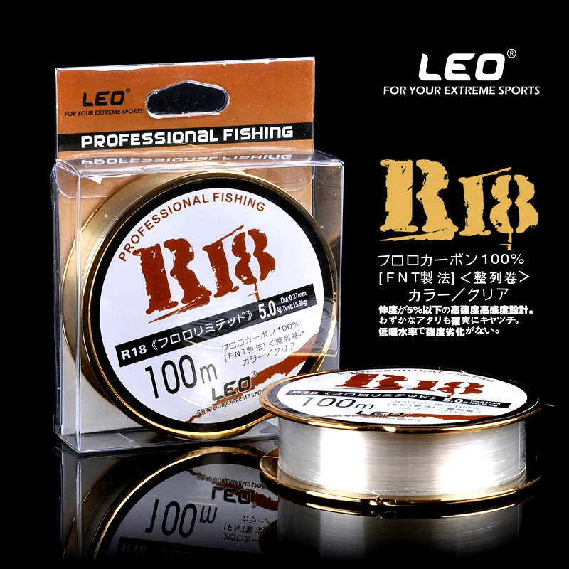 

Leo Fishing Lines 27009 R18 100M Transparent White Imported From Japan Fishing Line Fish Wire Nylon Fishing Accessories Pesca
