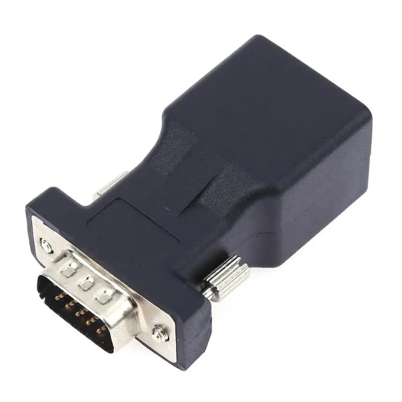 VGA 15Pin Male/Female to RJ45 Female Connector VGA Serial Port Extender ...