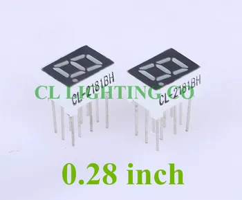 

Free shipping 20pcs/lot Nixie tube RED 0.28 inch 1 digit LED Digital TUBE red DIP-8 Common Anode 7 Segment display