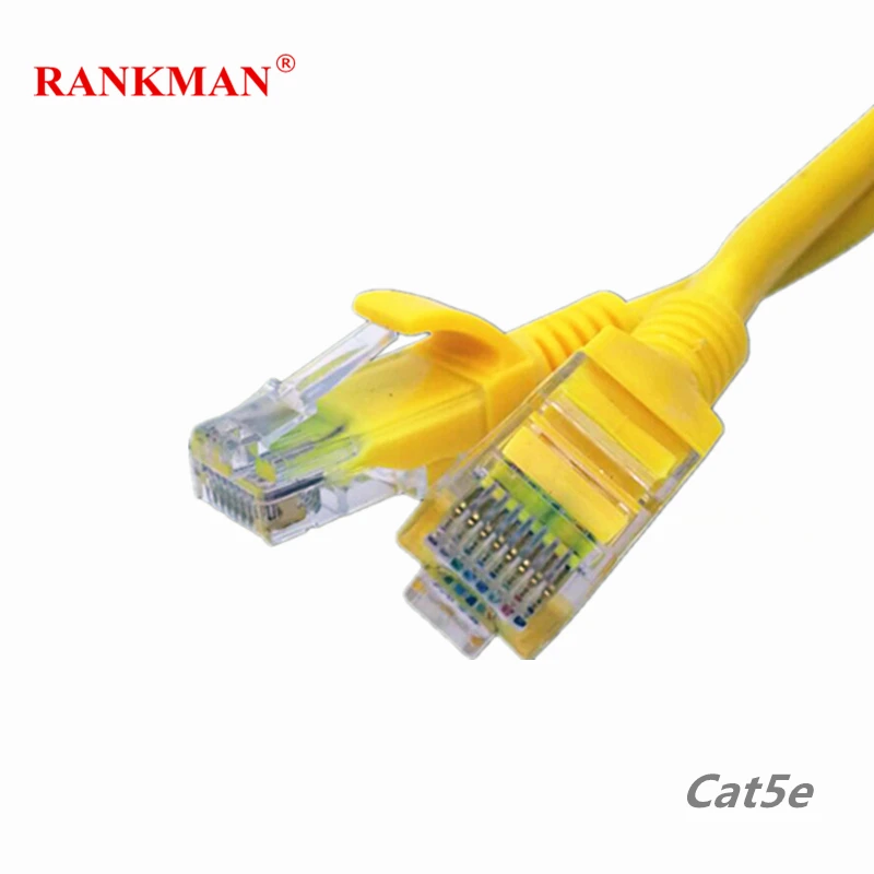 Rankman Network Cable Cat5e Lan Cable UTP RJ45 Ethernet Patch Cord for Router PC 1/3/5/10/15/20m