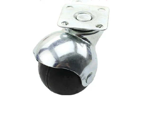 2 inch thick sofa chair caster wheel spherical rubber furniture casters