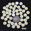 9mm/13mm/22mm/26mm white daisy flower resin flatback cabochon DIY jewelry phone decoration ► Photo 2/6