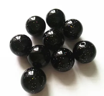 

(choose size) 10mm/12m/20mm black color Acrylic glitter Powder spraying pearl Beads for Necklace Jewelry