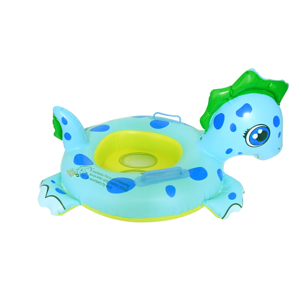 

Baby inflatable circle hippocampus swimming ring safety kickboard children swimming pool accessories mattress toy beach