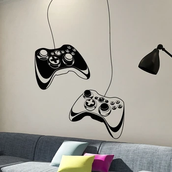 

Gamepad Video Game Sticker Play Game Room Decal Gaming Posters Gamer Vinyl Wall Decals Parede Decor Mural Video Game Decal