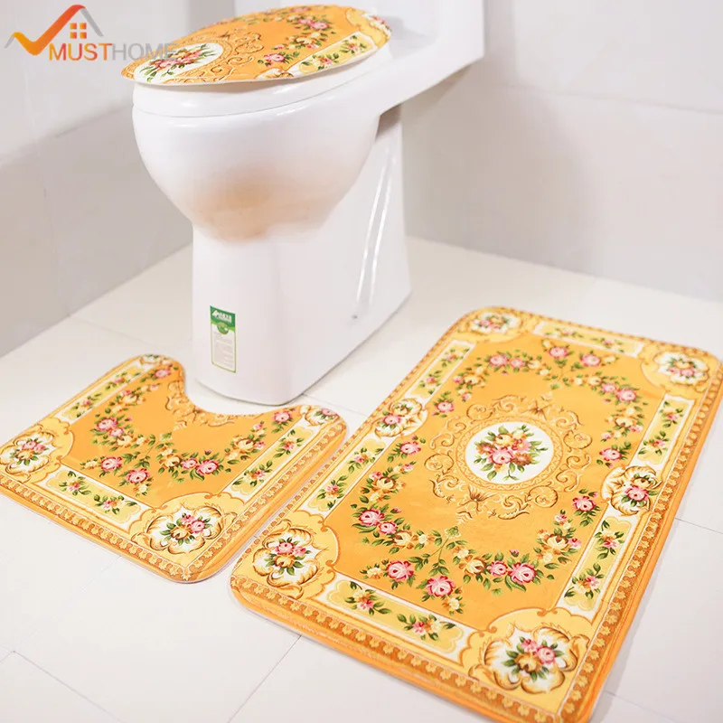 Online Get Cheap Floral Bathroom Rugs -Aliexpress.com Alibaba Group 3PCS Western Style Bathroom Rug Set Europe Floral Bath Mats and Toilet Set(China ( - Online Get Cheap Floral Bathroom Rugs -Aliexpress.com Alibaba Group