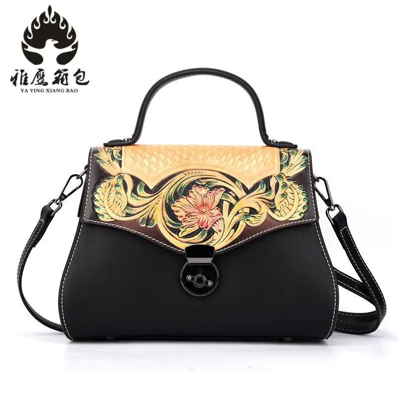 

Multi Pockets Vintage Genuine Leather Bag Female Small Women Handbags Bags For Women 2018 Shoulder Crossbody Bag