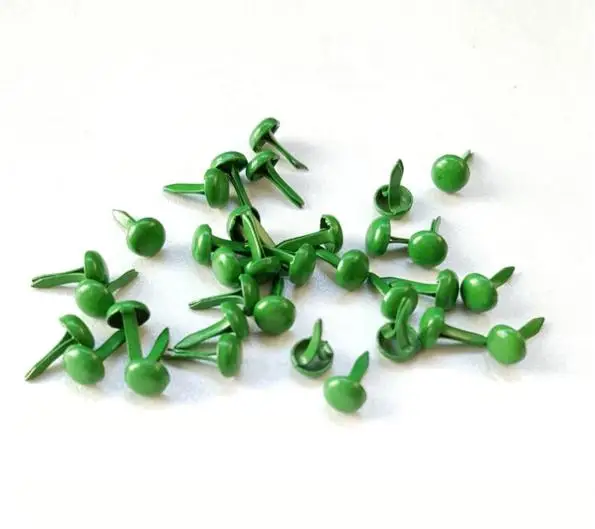 500 шт 4,5*8 мм скрапбук металлические украшения для скрапбукинга аксессуары для скрапбукинга украшения для свадебных принадлежностей Детские куклы бумажное ремесло - Цвет: Green