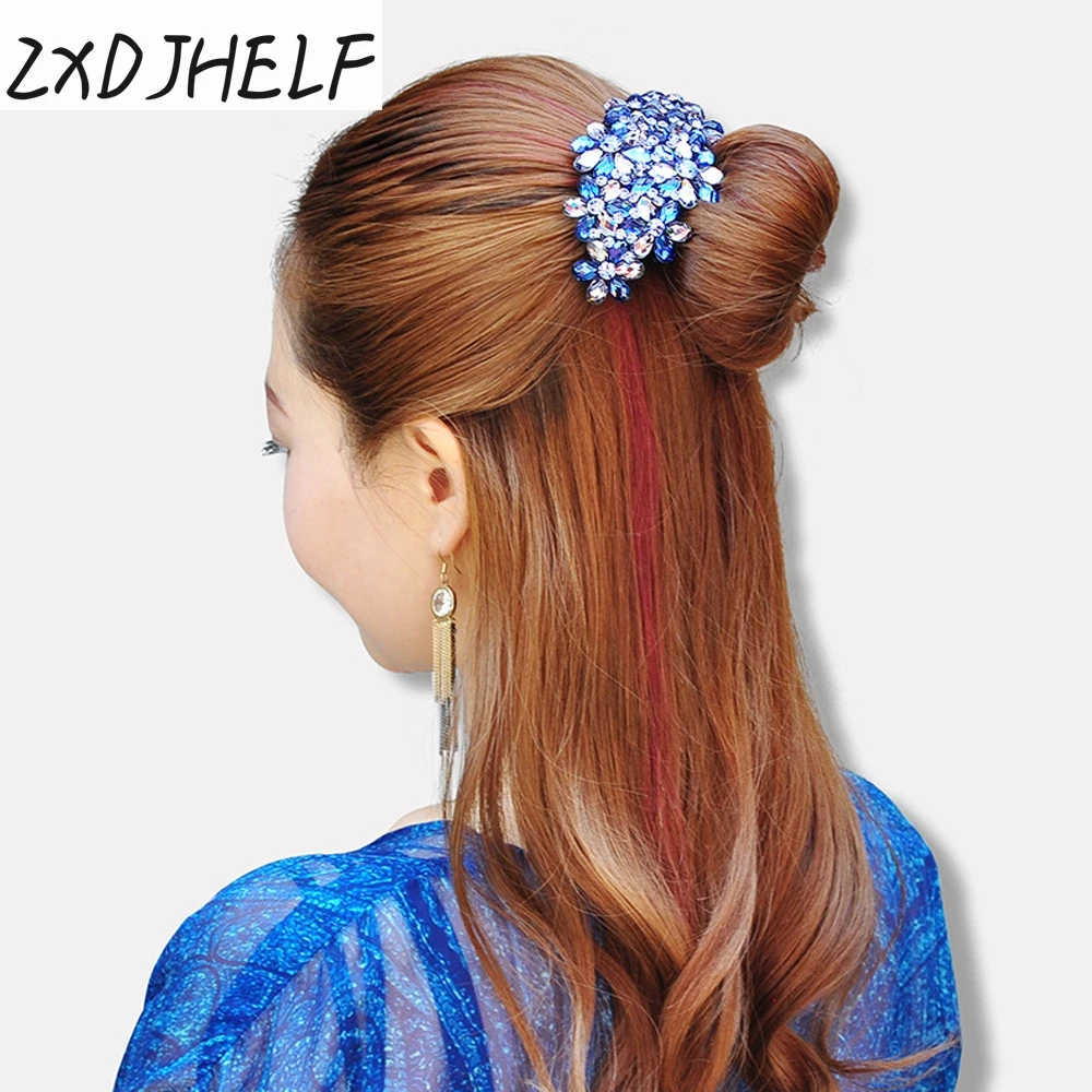 ZXDJHELF Роскошные хрустальные заколки женские капли воды разноцветные волосы зажимы акрил Опал Аксессуары для волос девушки идеальный подарок F121