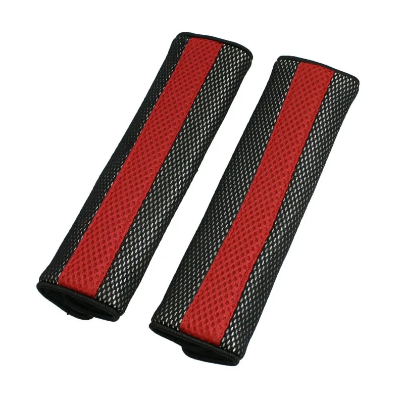 ZYHW Brand 2pcs Red Black Car Seat Belt Cover Shoulder Pads Red Auto