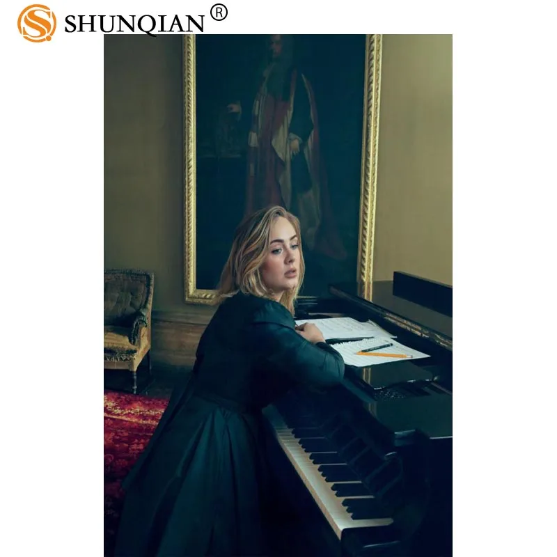 Индивидуальный плакат adele украшение для дома модный настенный из шелковой ткани