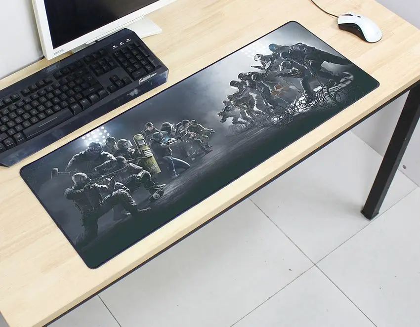  Rainbow Six Siege mousepad 800x300x2mm pad to mouse computer mouse pad best seller gaming padmouse 