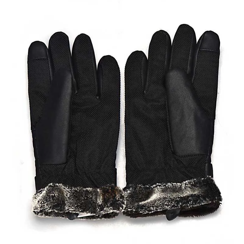 Зимние перчатки для мужчин, утолщенные теплые кашемировые теплые варежки, перчатки для мужчин с сенсорным экраном, противоскользящие перчатки для сноуборда, мужские, 18Nov