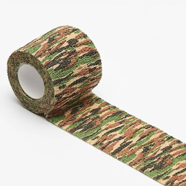 Outdoor Camouflage Bandage Infusion Bandage Wrapping Medical Tape Self-sticking Elastoplast 2.5-15CM Width 4.5M Length Non-woven